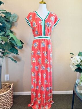 Matilda Jane Women’s XS Maxi Dress Let’s Go Together at Ease Orange